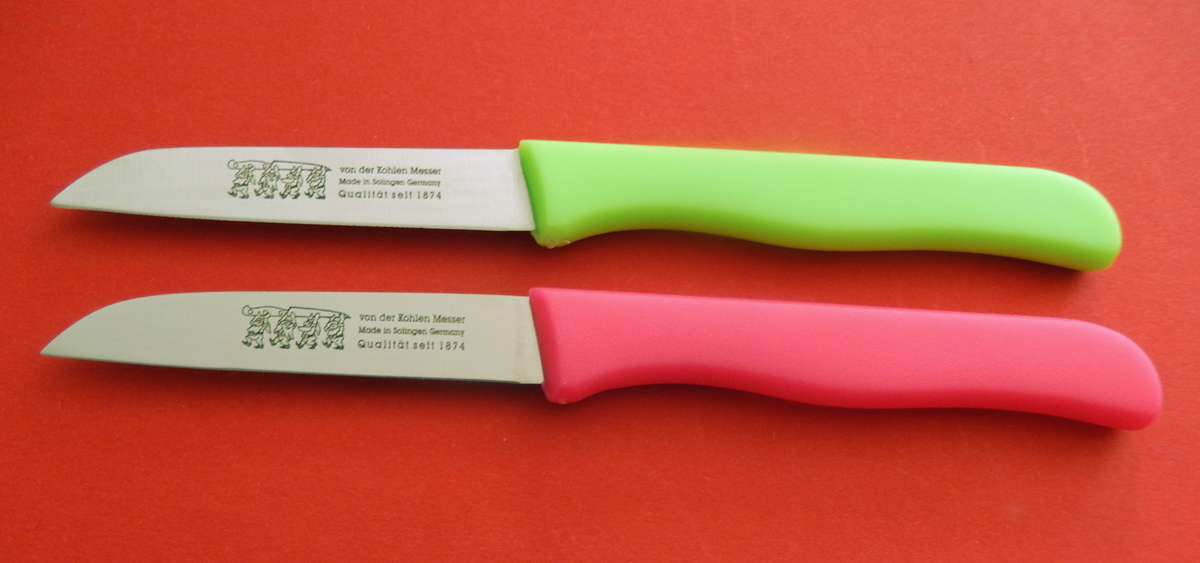 2 Gemüsemesser Küchenmesser -7,5 cm rostfrei von der Kohlen /Rör bei ISS-SG