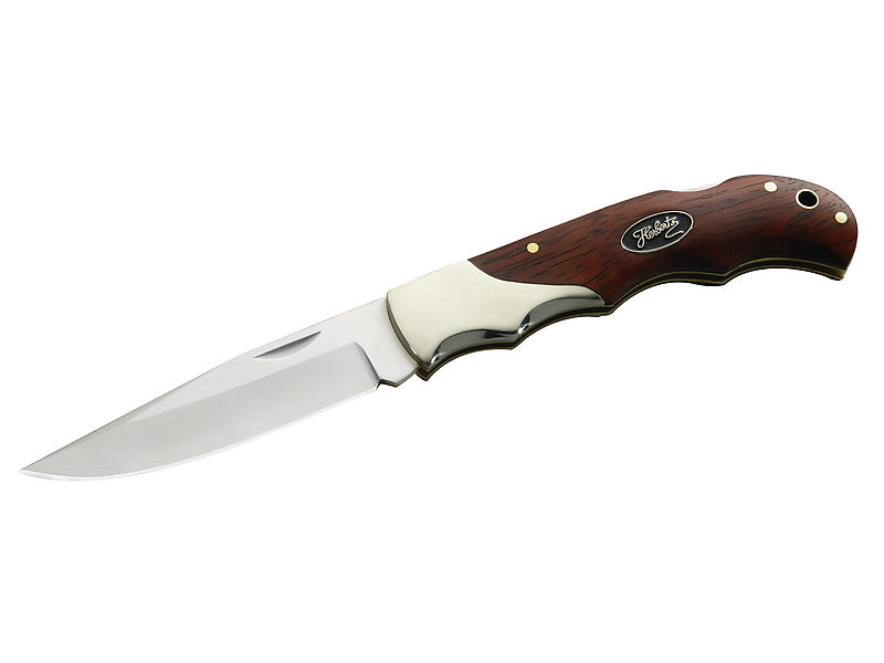 Taschenmesser. 8,8 cm  Stahl 440, Cocobolo, Neusilber von Herbertz