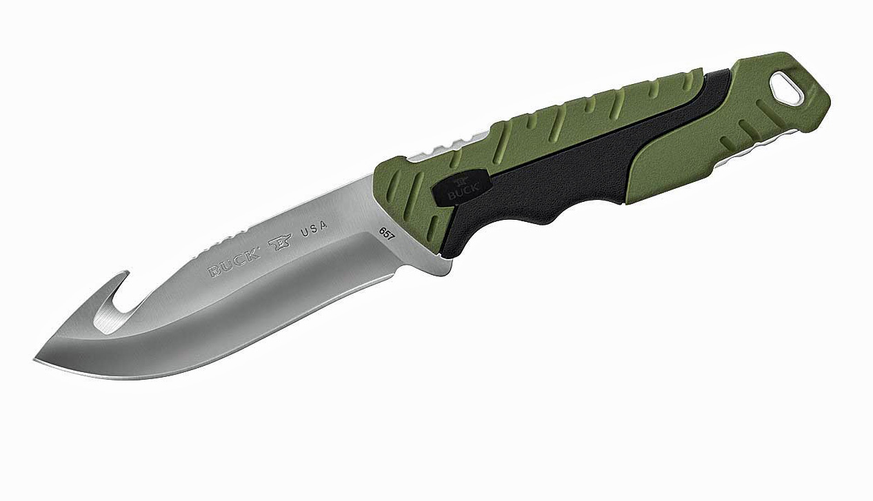 Jagdmesser 657 PURSUIT Aufreißhaken 12,5 cm  von Buck rostfreie 420HC Stahl bei ISS