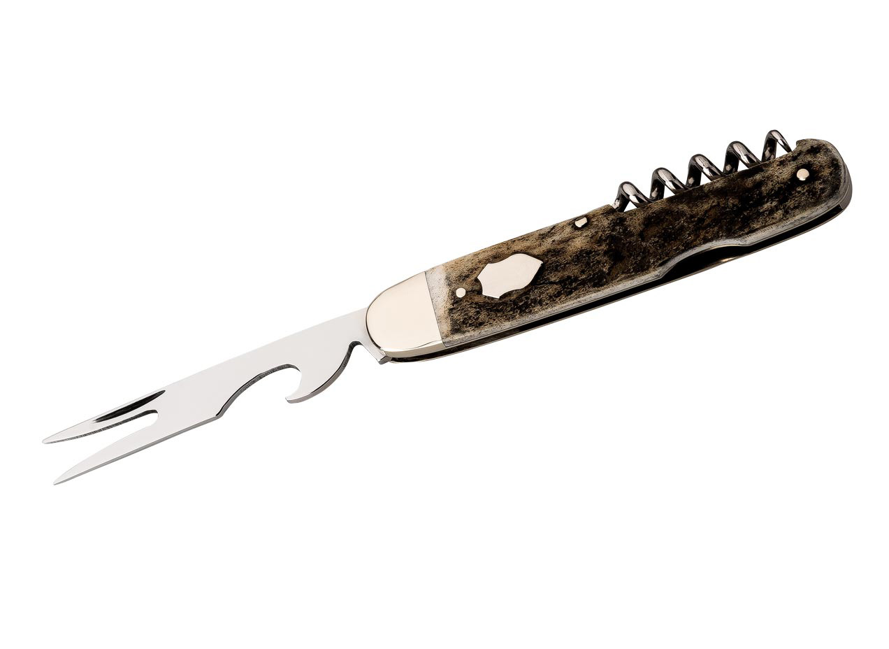 Hartkopf Solingen  Picknick Taschenmesser- Hirschhorn 3tlg.  Made in SG
