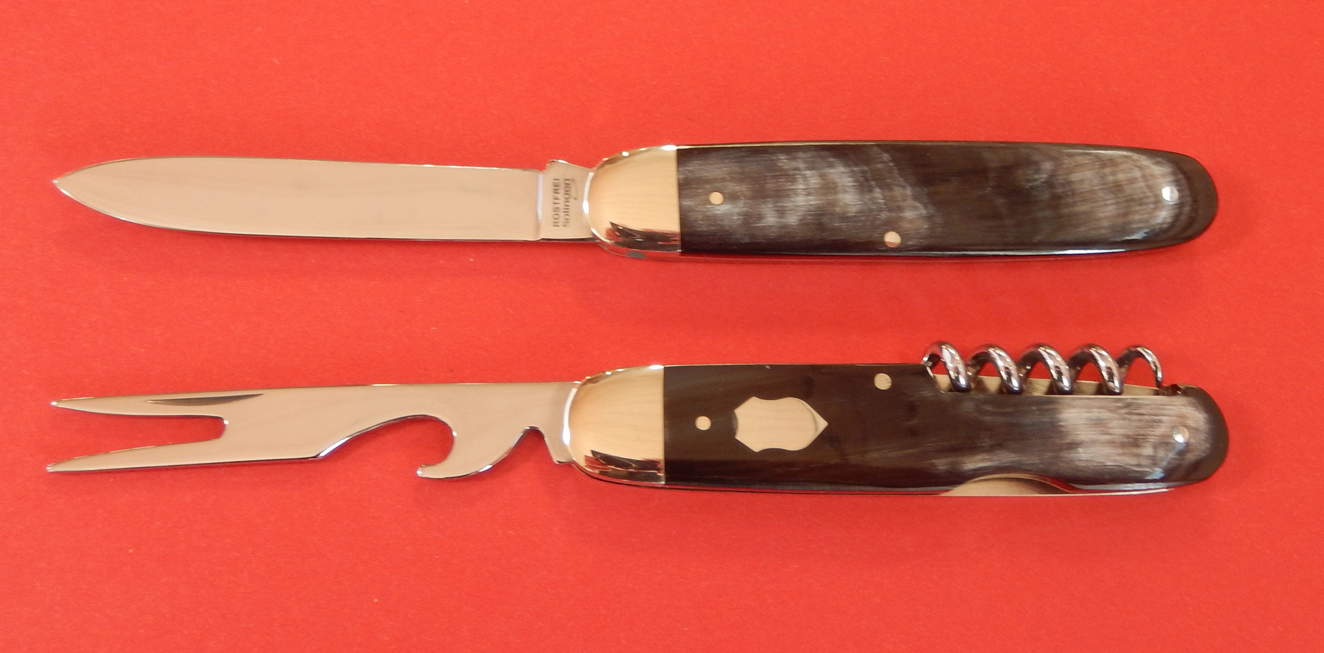 Picknickmesser- Bunthorn 3 tlg. von F. Hartkopf Made in SG bei ISS bestellen