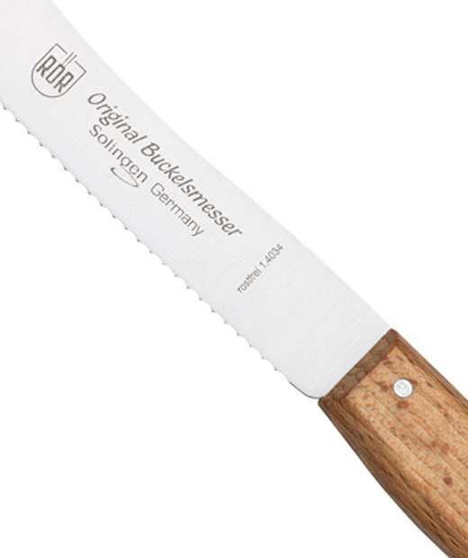 Rör  Original Buckels Messer Frühstücksmesser m. Konvexwelle mit rostfreier Klinge.  aus SG