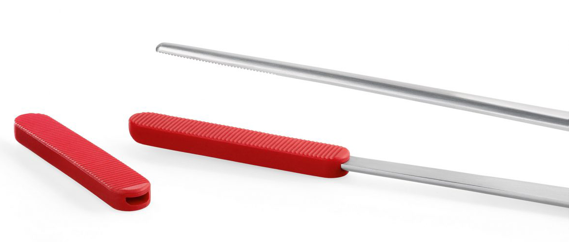 KOCH- UND GRILLPINZETTE MIT SILIKONSPITZEN 35 cm von triangle®
