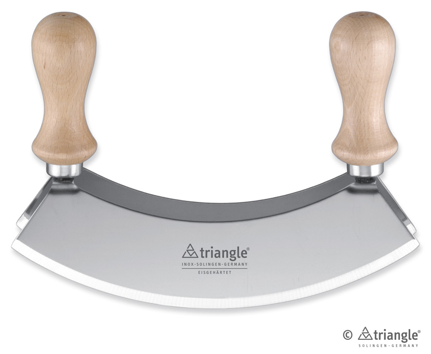 Kräuter Wiegemesser im Karton, 23 cm.triangle®- Made in Solingen
