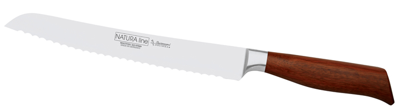 Brotmesser 23 cm  Serie Natura Line von Burgvoge  Quality Made in SG