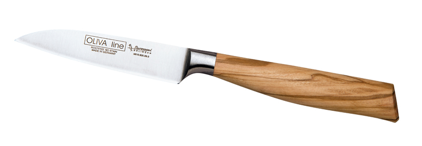 Gemüsemesser 9 cm -  Serie Oliva Line Burgvogel / Quality Made in SG