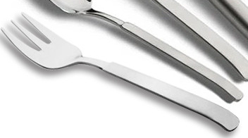 Paul Wirths Besteck-Serie NORDI  Kuchengabel, 6 Stück im Etui 5200 mattiert