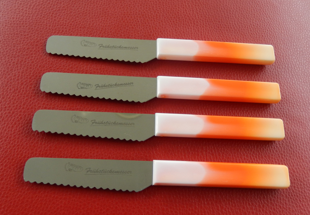 Brötchenmesser Frühstücksmesser Orange /Quality Made in SG von ISS bestellen