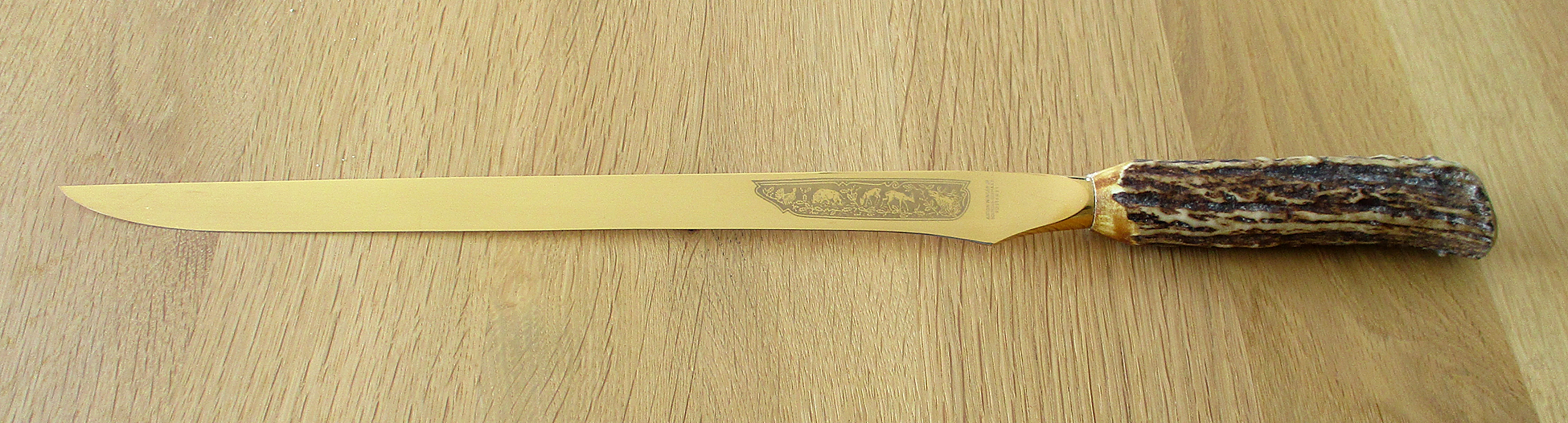 Filitiermesser 30 cm  geschmiedet Anton Wingen Jr. Solingen - Horn Messer made in Solingen