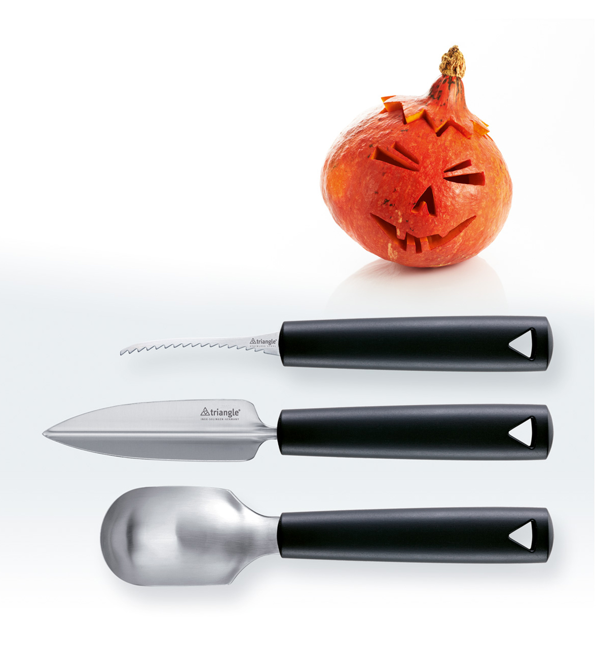 Kürbis-Schnitzs Set3-teilig für HALLOWEEN von triangle® Made in SG