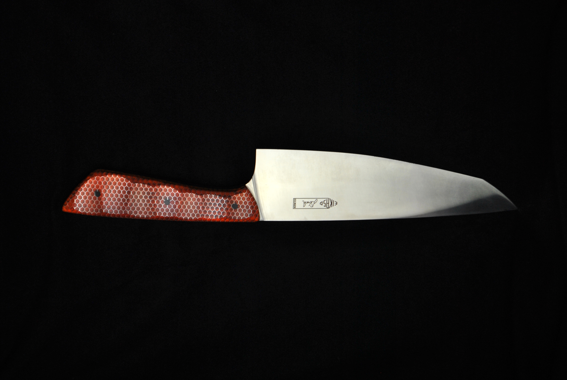 Beluga T Kochmesser 20 cm Griff AWH bernstein rot von Scheidler Quality Made in Solingen bei ISS