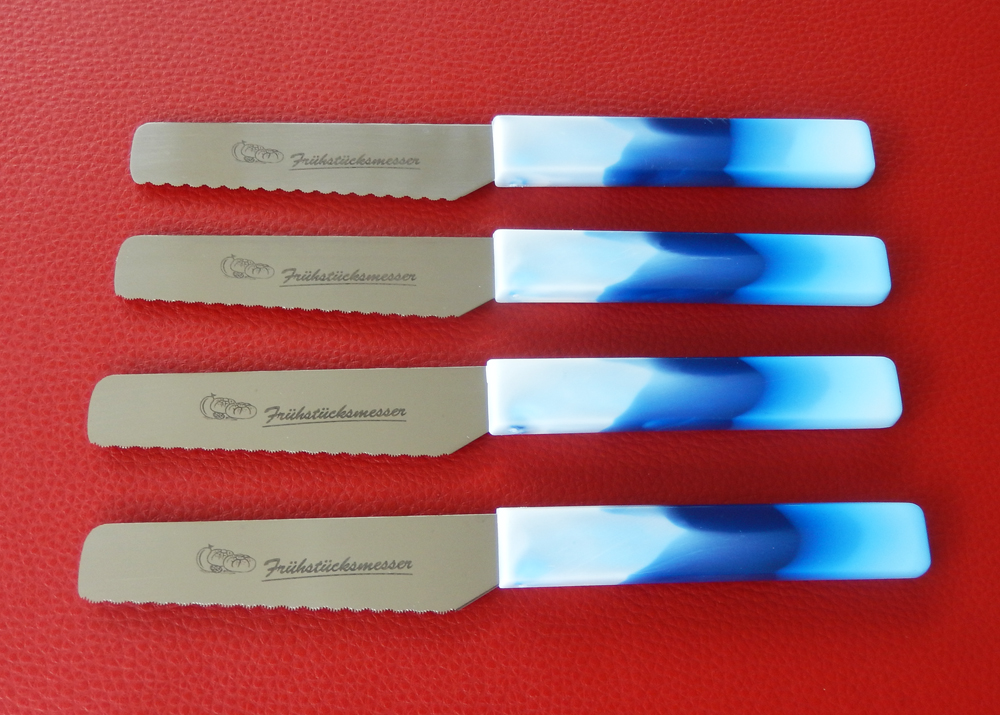 Brötchenmesser Frühstücksmesser Blau /Quality Made in SG von ISS bestellen
