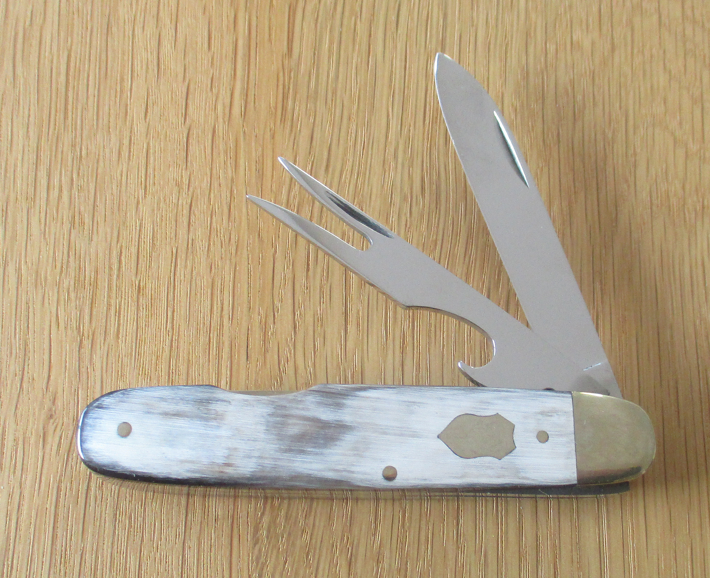 Hartkopf Solingen  Picknick Taschenmesser - Bunthorn2 tlg.   Made in SG bei ISS bestellen