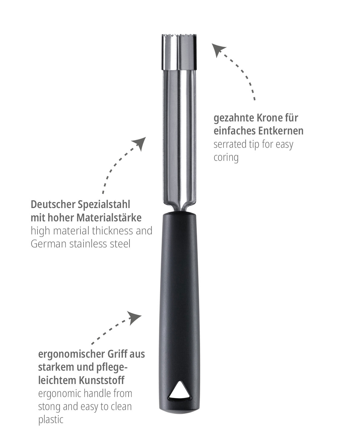 Apfelentkerner 20mm triangle® - Quality Made in SG