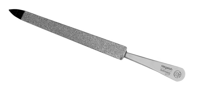Saphir-Nagelfeile, Edelstahlfeile 12,5 cm- von Niegeloh bei ISS bestellen