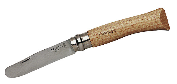 Opinel Kindermesser, rostfrei, Buchenholz bei ISS Opinel Kindermesser, rostfrei, Buchenholz bei ISS