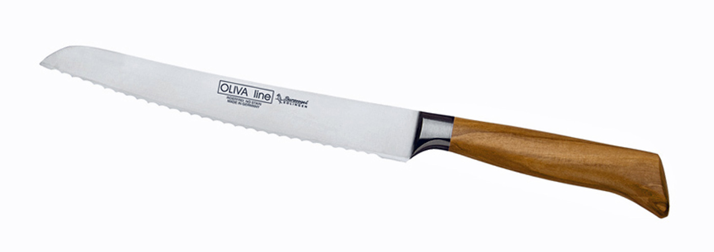 Brotmesser    23 cm - Oliva Line  von Burgvogel Quality - Made in Solingen bei iss kaufen