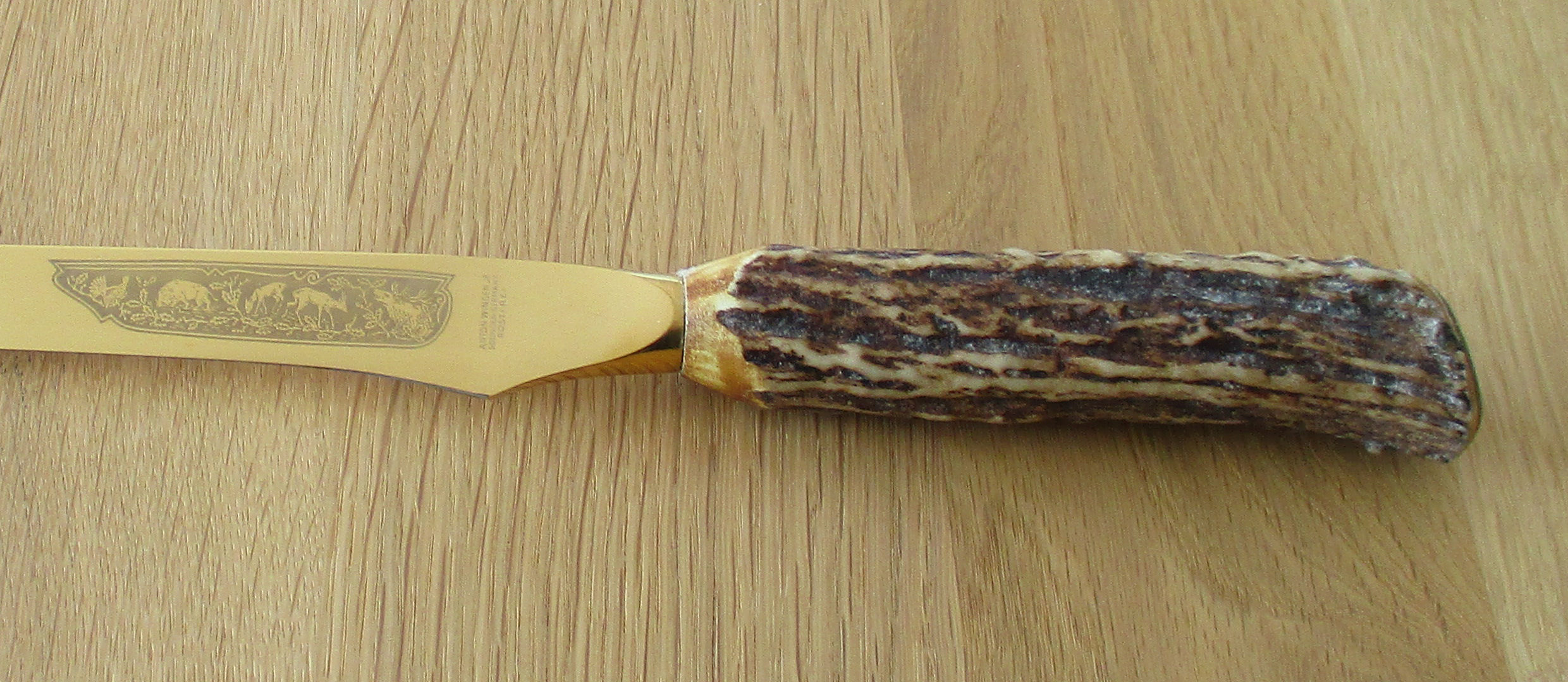 Filitiermesser 30 cm  geschmiedet Anton Wingen Jr. Solingen - Horn Messer made in Solingen