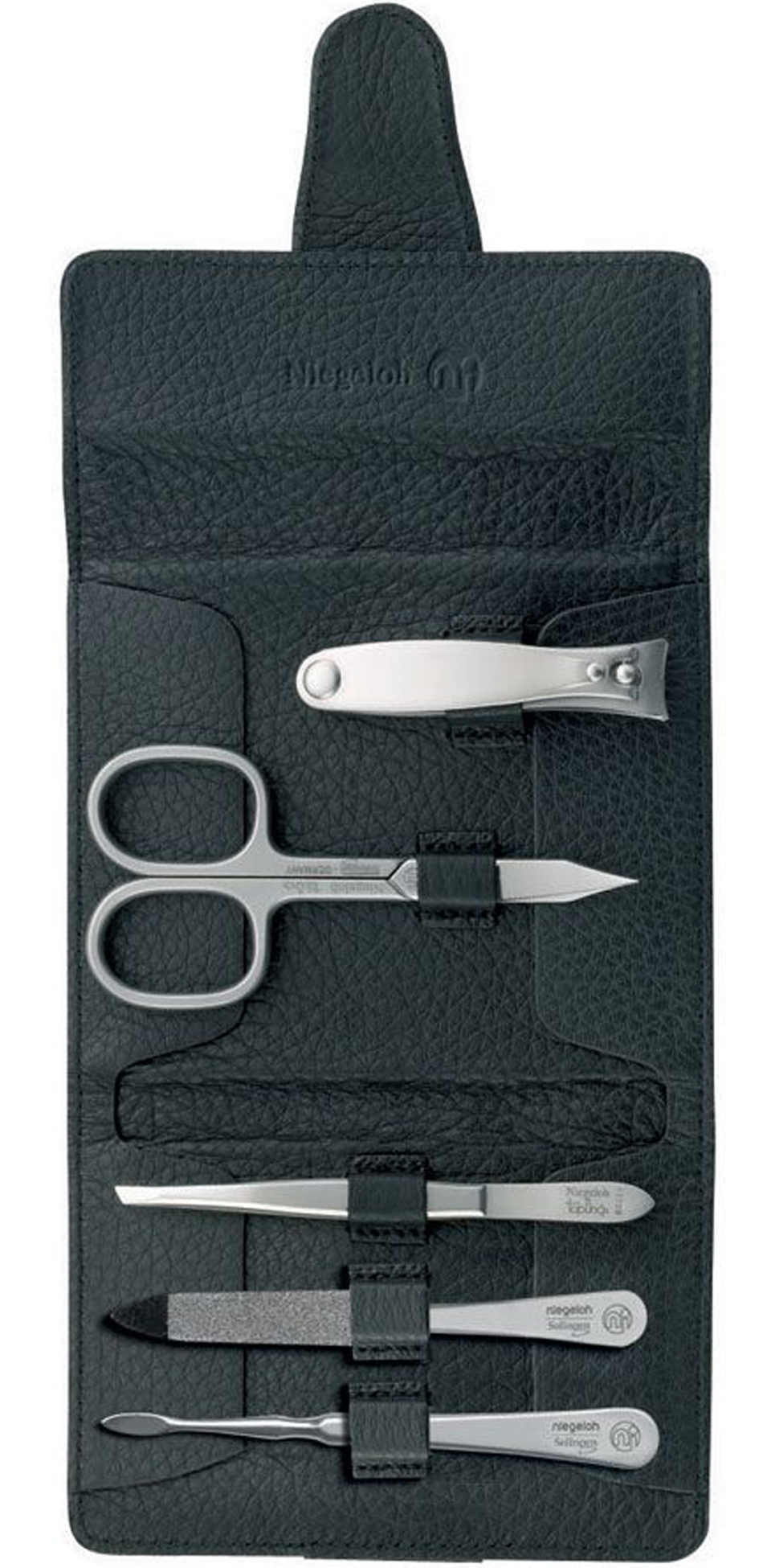 Niegeloh  Maniküre Etui Serie Capri M 5 tlg- 84748 schwarz  bei ISS