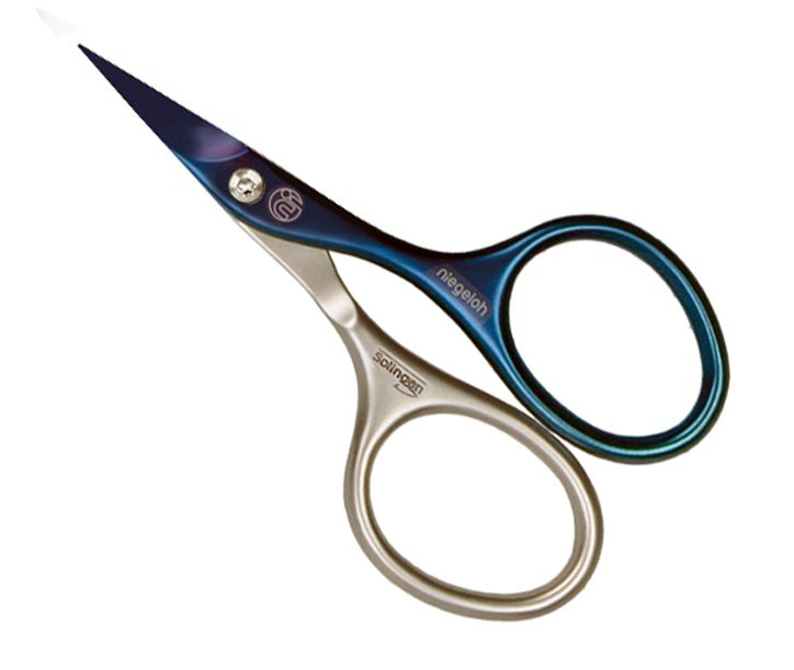 Nigeloh Hautschere Inox style Titanium 9 cm dunkel-blau selbstschärfend Quality Made in SG