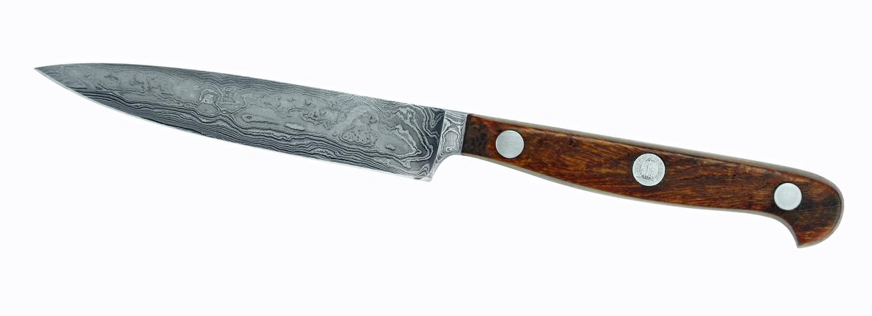 Güde Gemüsemesser10 cm Klinge aus "wilden Damast" Quality Made in SG bei ISS bestellen