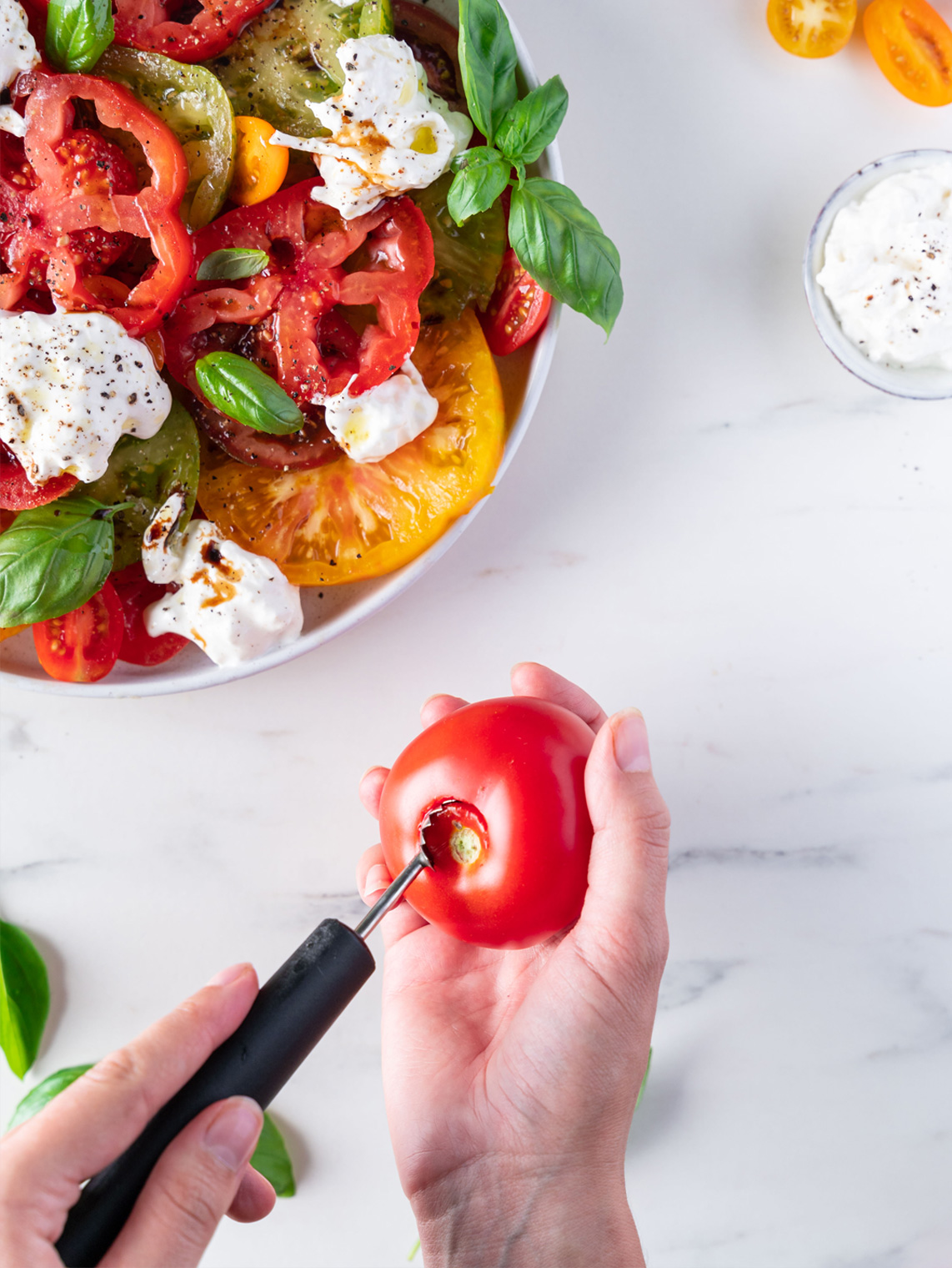 ERDBEER- UND TOMATEN-ENTSTIELER SPIRIT von triangle® -Quality Made in SG