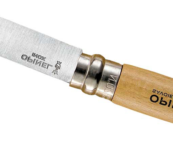 Opinel Kindermesser, rostfrei, Buchenholz bei ISS Opinel Kindermesser, rostfrei, Buchenholz bei ISS