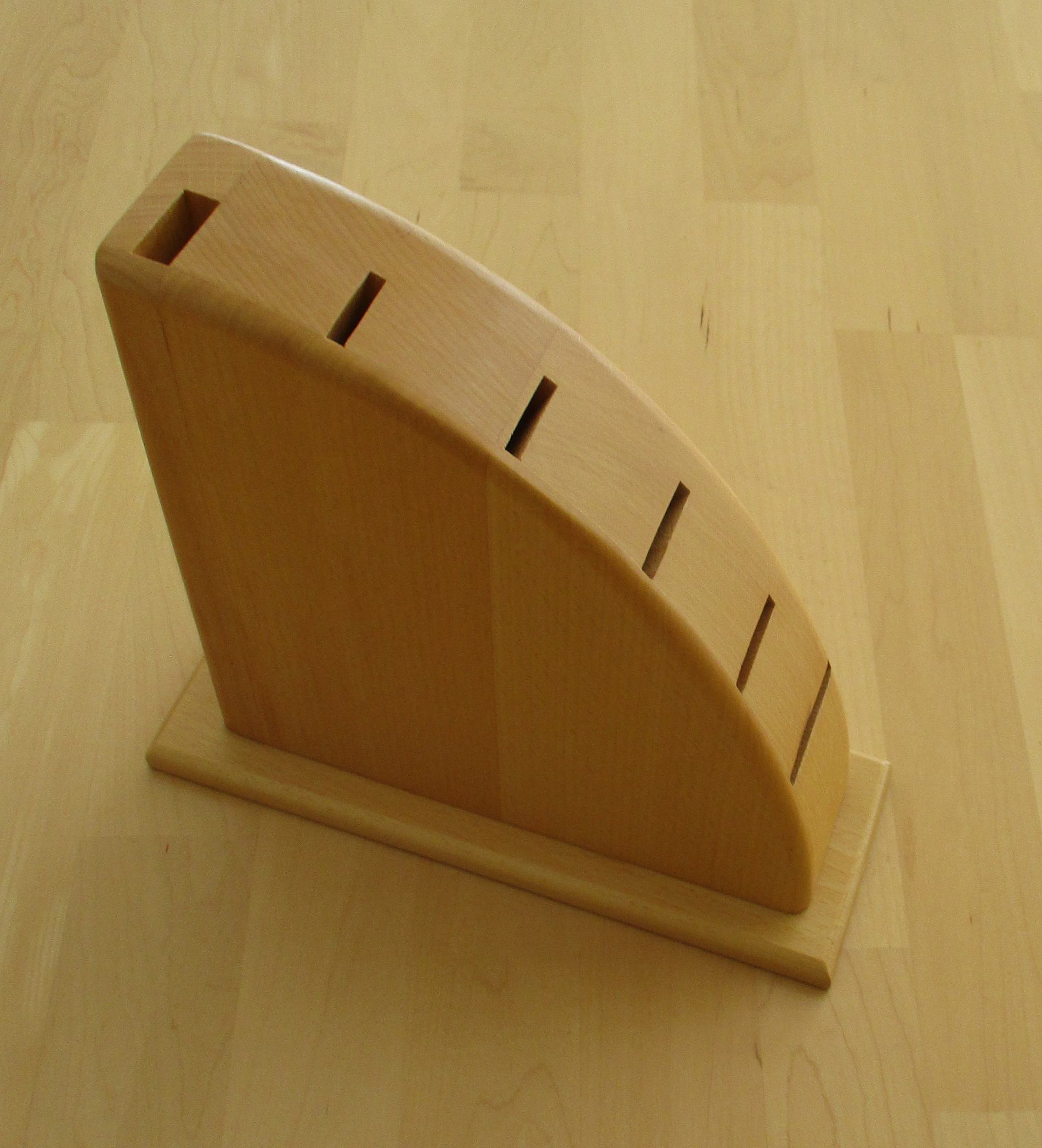 Messerblock 6 tlg - Leer Buchenholz-  