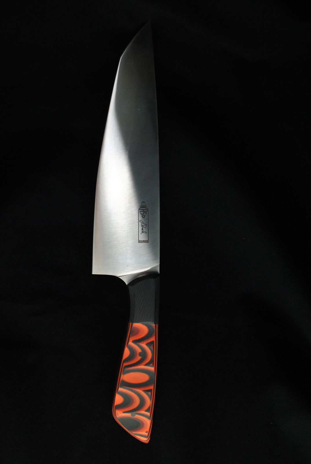 Beluga T200 Kochmesser 20 cm Griff aus  G10/ Gummi und Mikarta Scheidler  Quality Made in Solingen