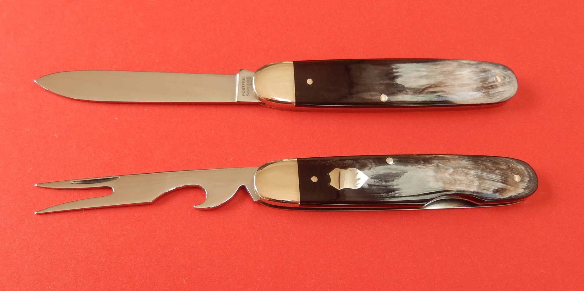 Hartkopf Solingen Picknick Taschenmesser - Bunthorn2 tlg. Made in SG Hartkopf Solingen Picknick Taschenmesser - Bunthorn2 tlg. Made in SG