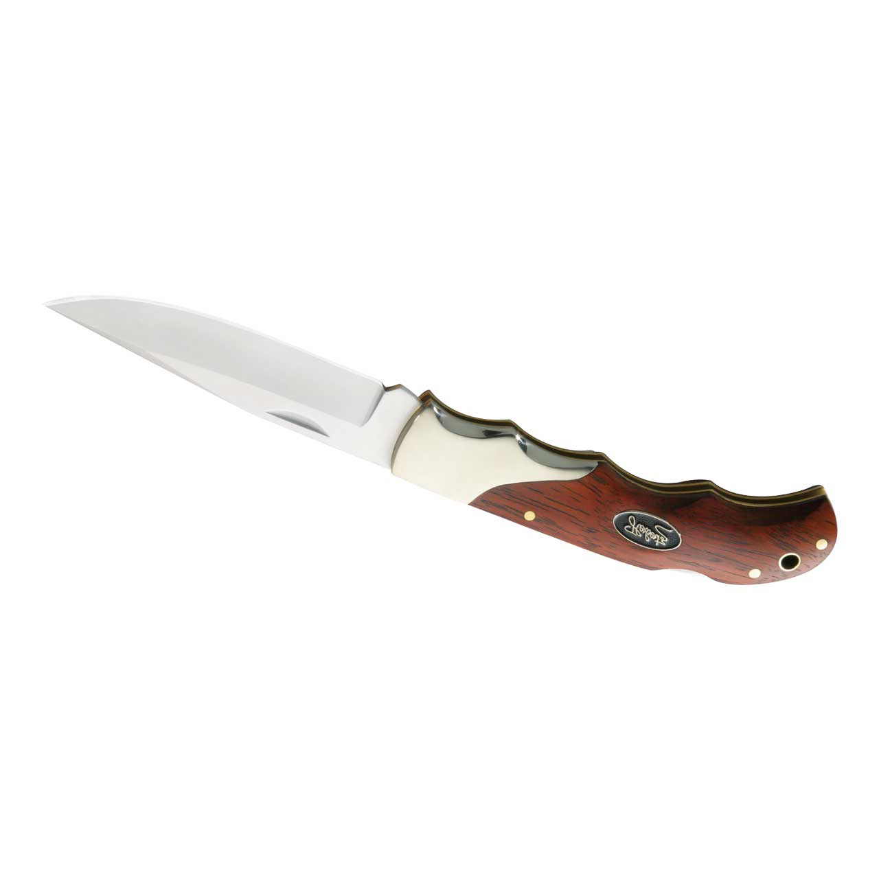 Taschenmesser. 8,8 cm  Stahl 440, Cocobolo, Neusilber von Herbertz