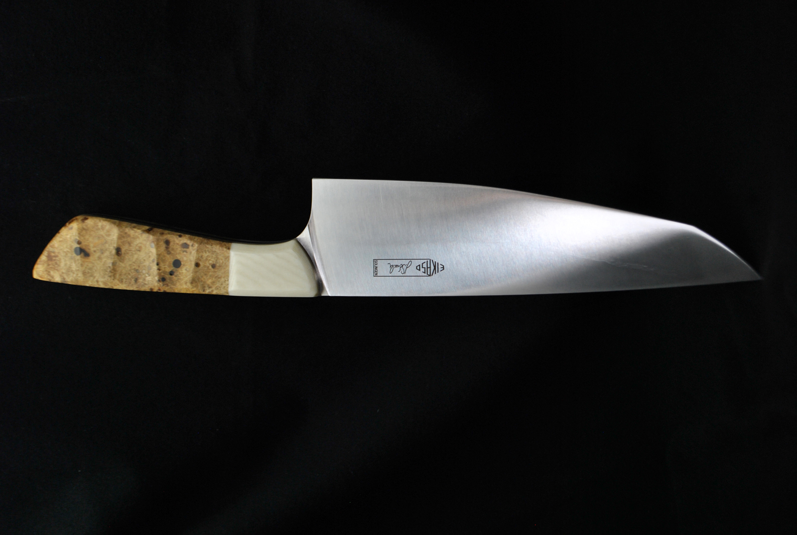 Beluga T7 Kochmesser 20 cm  Griff Messrbirke u-Elfenbein Mirkader Scheidle Quality Made in Solingen