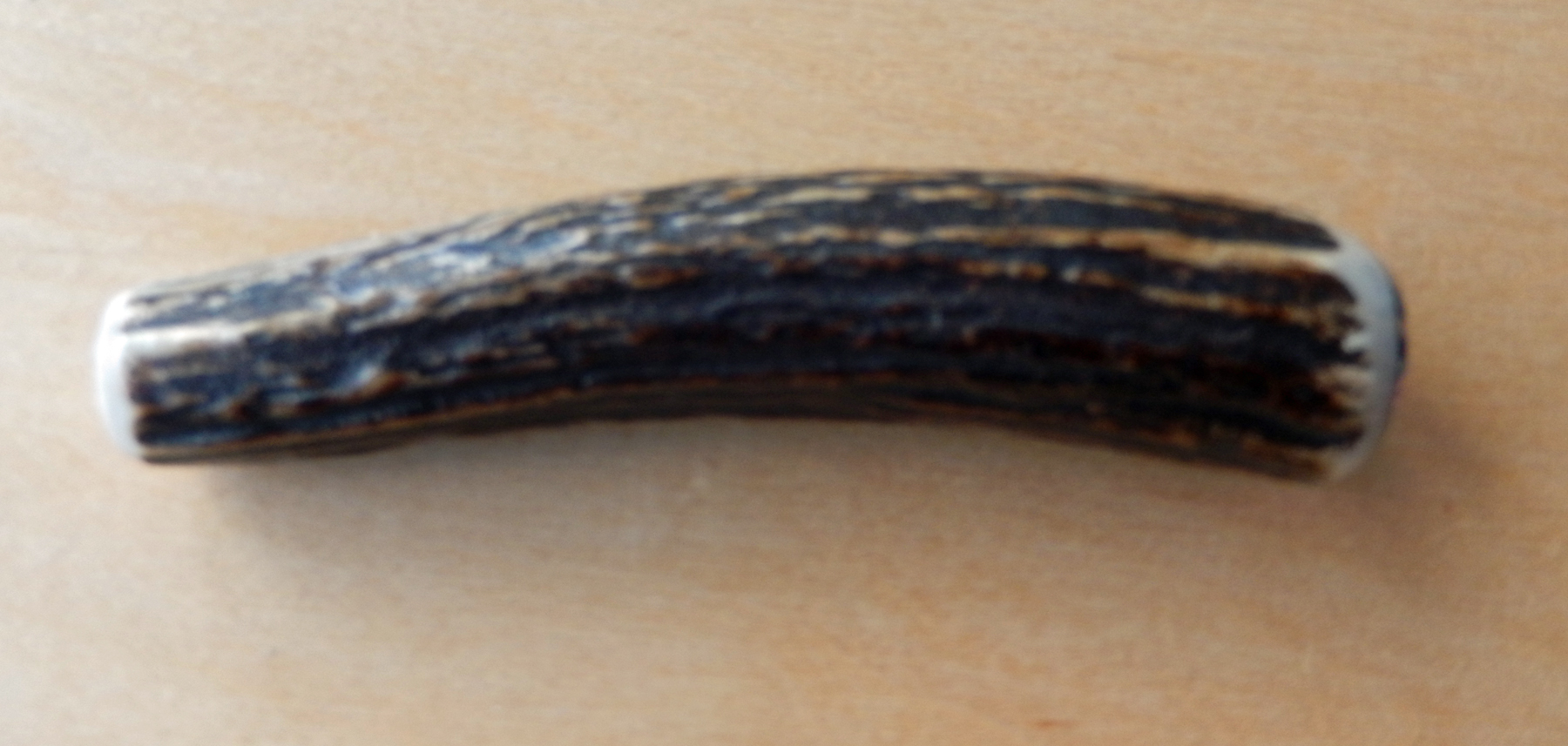 Hirschhorn-Griff einbaufertig gebohrt für Trachtenmesser