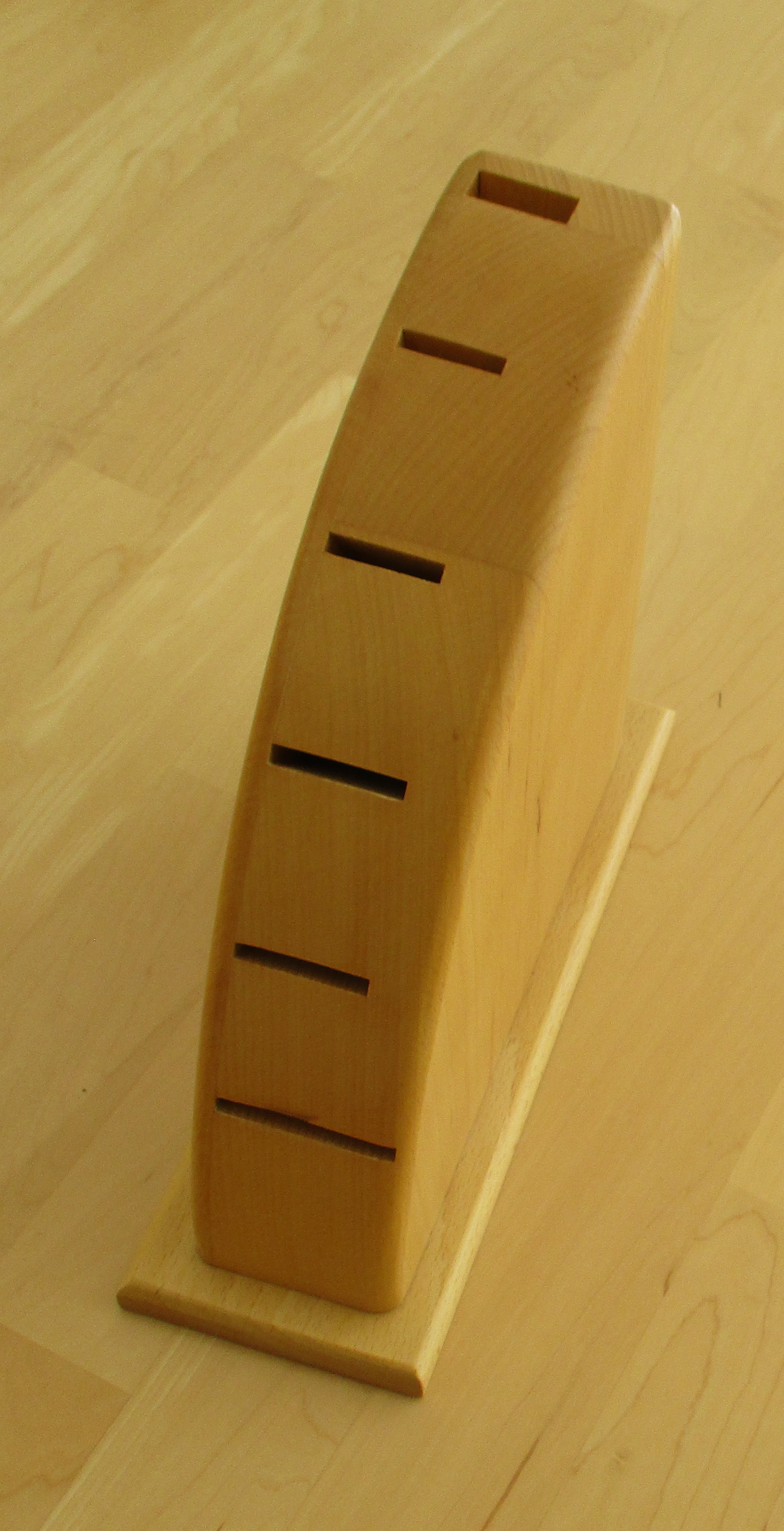 Messerblock 6 tlg - Leer Buchenholz-  