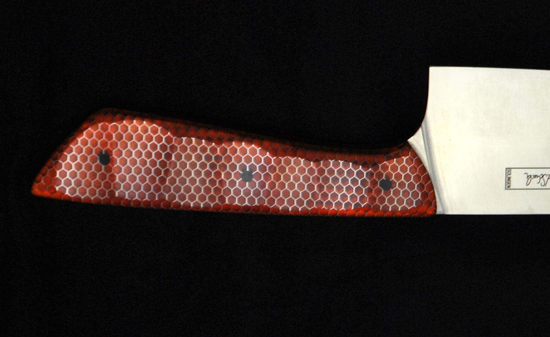 Beluga T Kochmesser 20 cm Griff AWH bernstein rot von Scheidler Quality Made in Solingen bei ISS