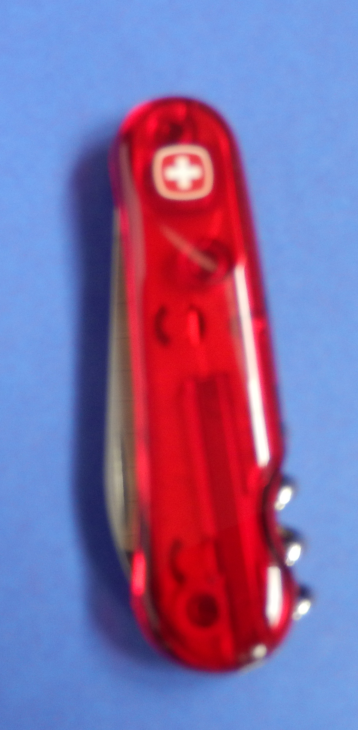 Wenger SchweizerTaschenmesser Basic in transparent rot mit 6 Funktionen bei ISS