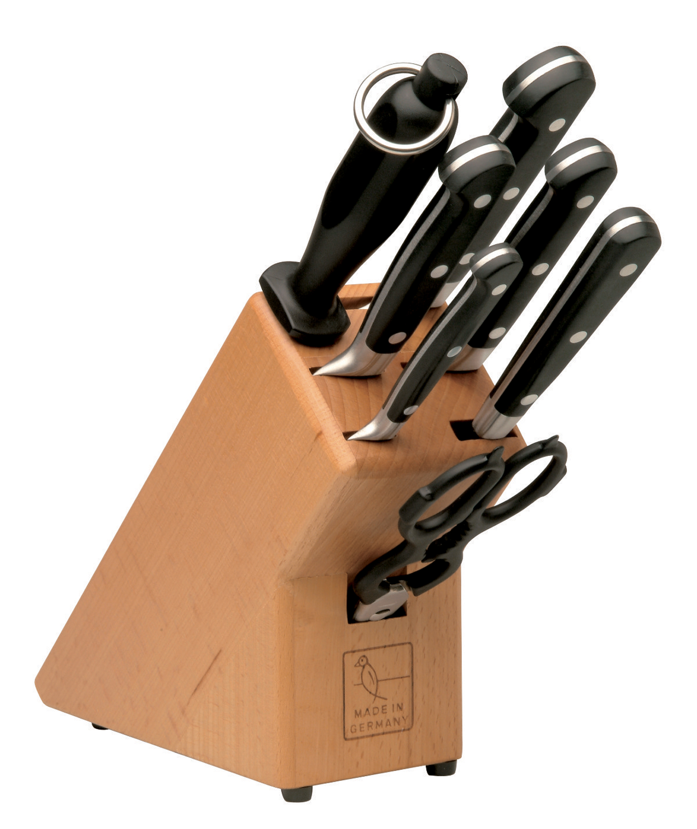 Messerblock 7 tlg. Serie Comfort Line von Burgvogel Quality Made in SG bei ISS bestellen