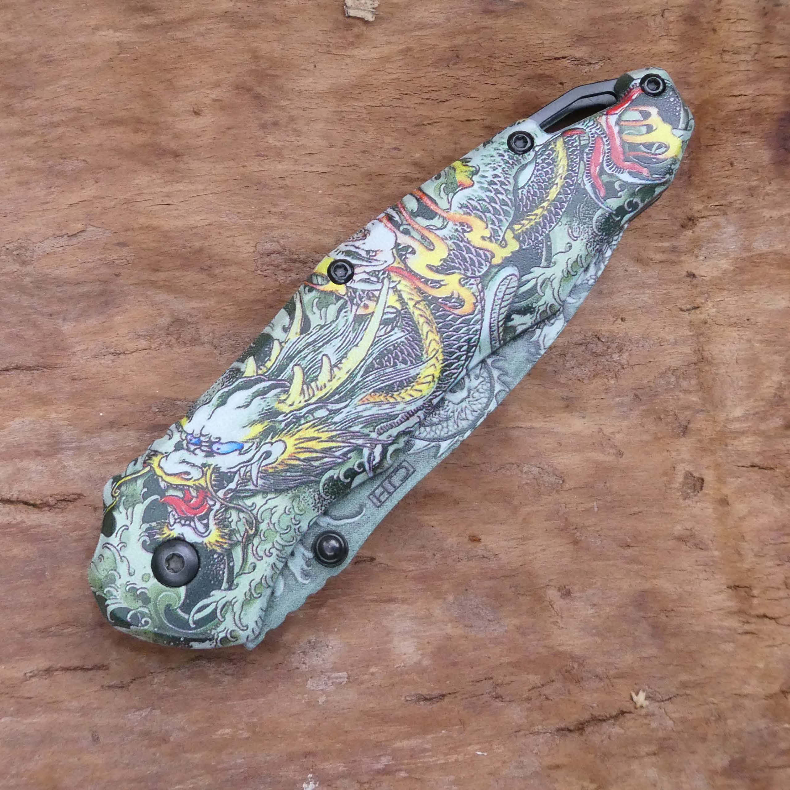 Einhandmesser Drache 8,1 cm rostfreiem AISI 420 Stah von Herbertz bei ISS