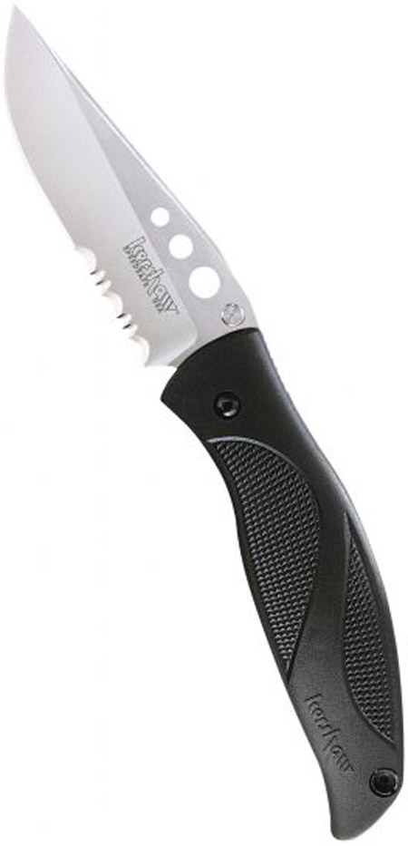 Kershaw 1560SWST „Whirlwind“-Mit teilverzahnter Klinge.