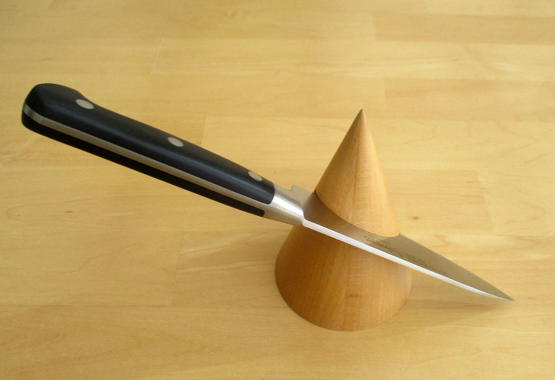 Holzkegel Buche für Kleines Kochmesser 16 Cm. Leer