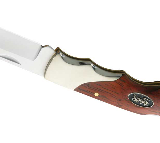 Taschenmesser. 8,8 cm  Stahl 440, Cocobolo, Neusilber von Herbertz