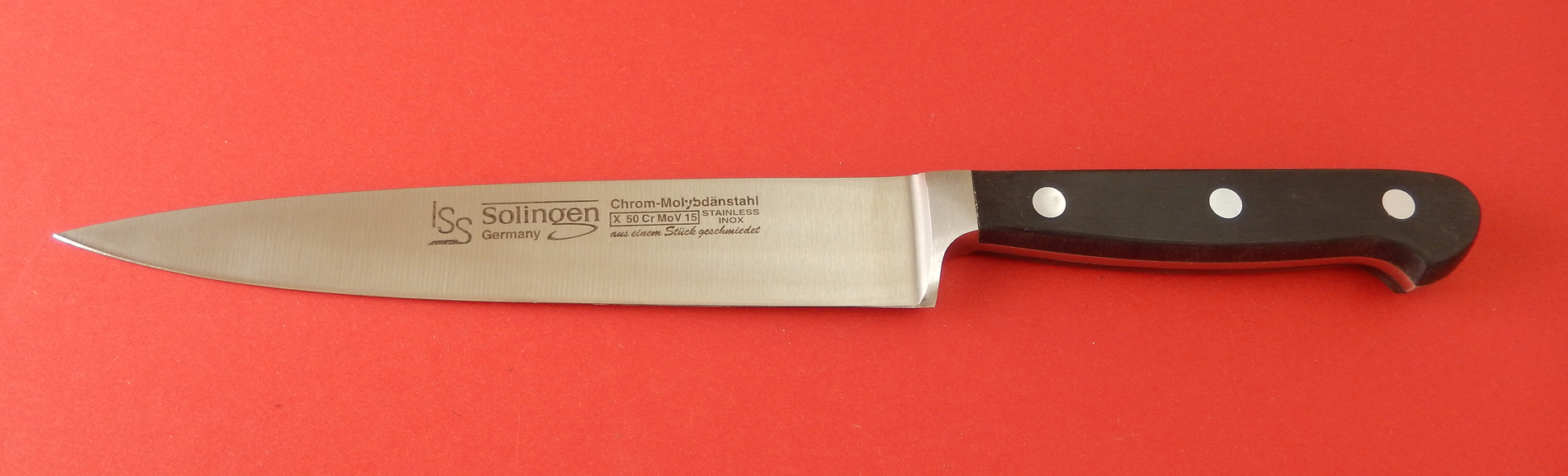 Schinkenmesse 18 cm geschmiedet Messer made in Solingen
