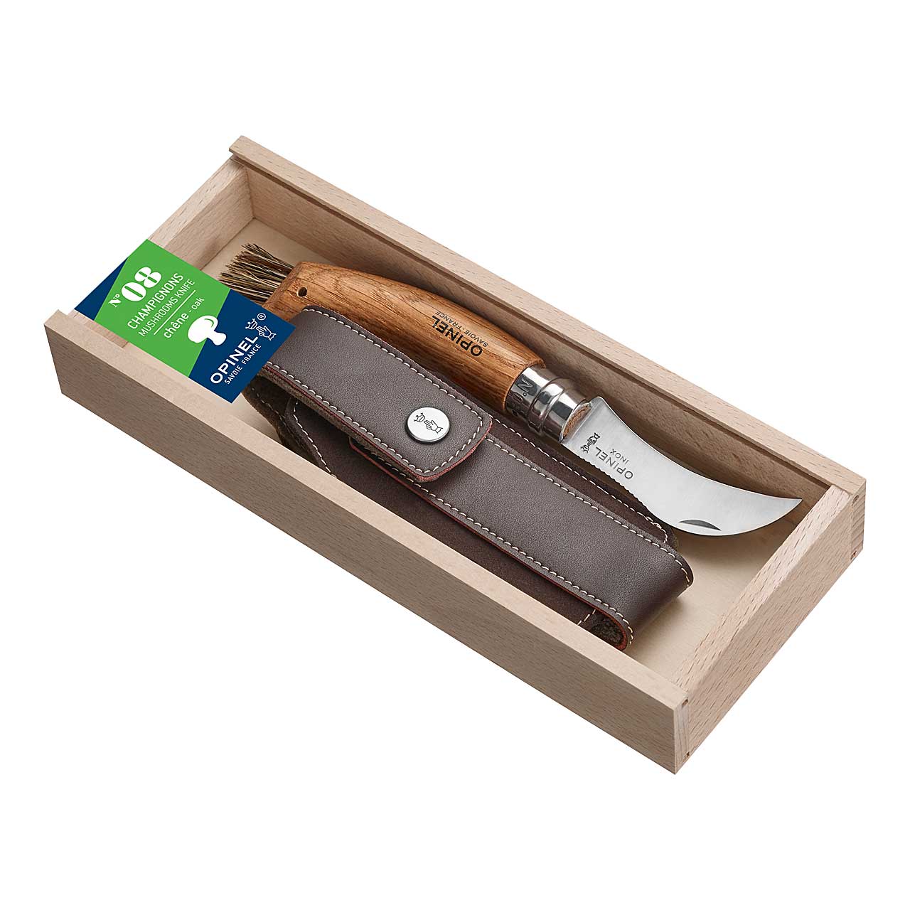 Pilzmesser, rostfrei, Eichenholz, mit Etui 254148 von Opinel bei ISS