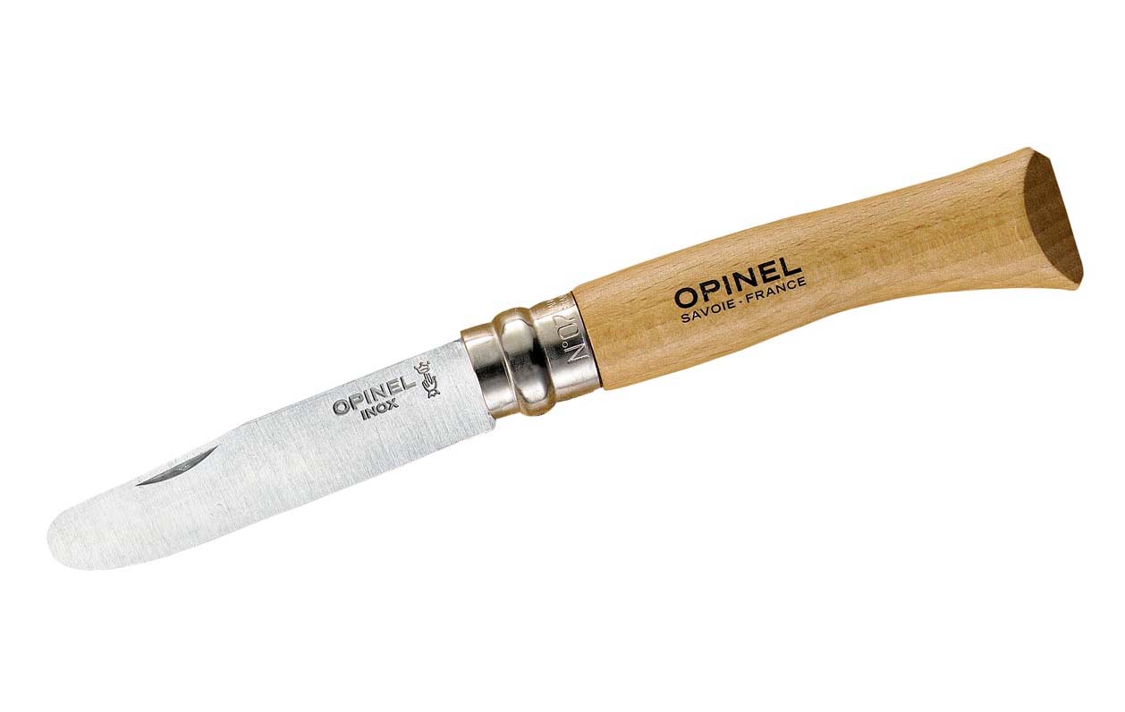 Opinel  Kindermesser, rostfrei, Buchenholz natur, Etui bei ISS