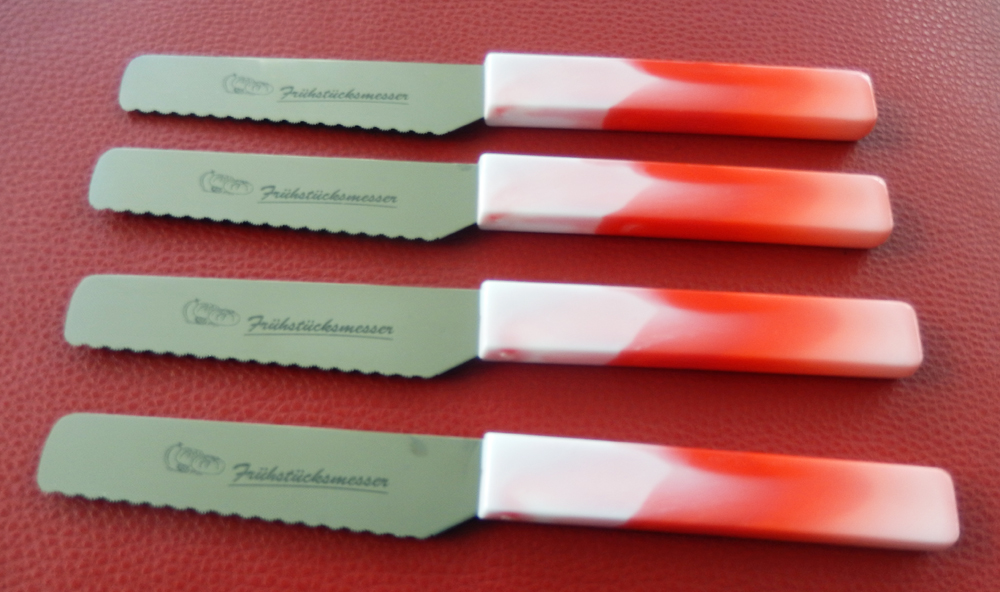 Brötchenmesser Frühstücksmesser Rot /Quality Made in SG von ISS