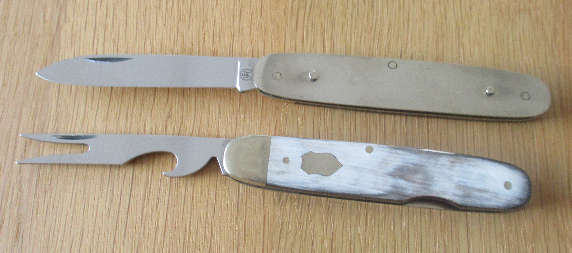 Friedrich Hartkopf   Picknick Taschenmesser - Bunthorn2 tlg.   Made in SG bei ISS bestellen