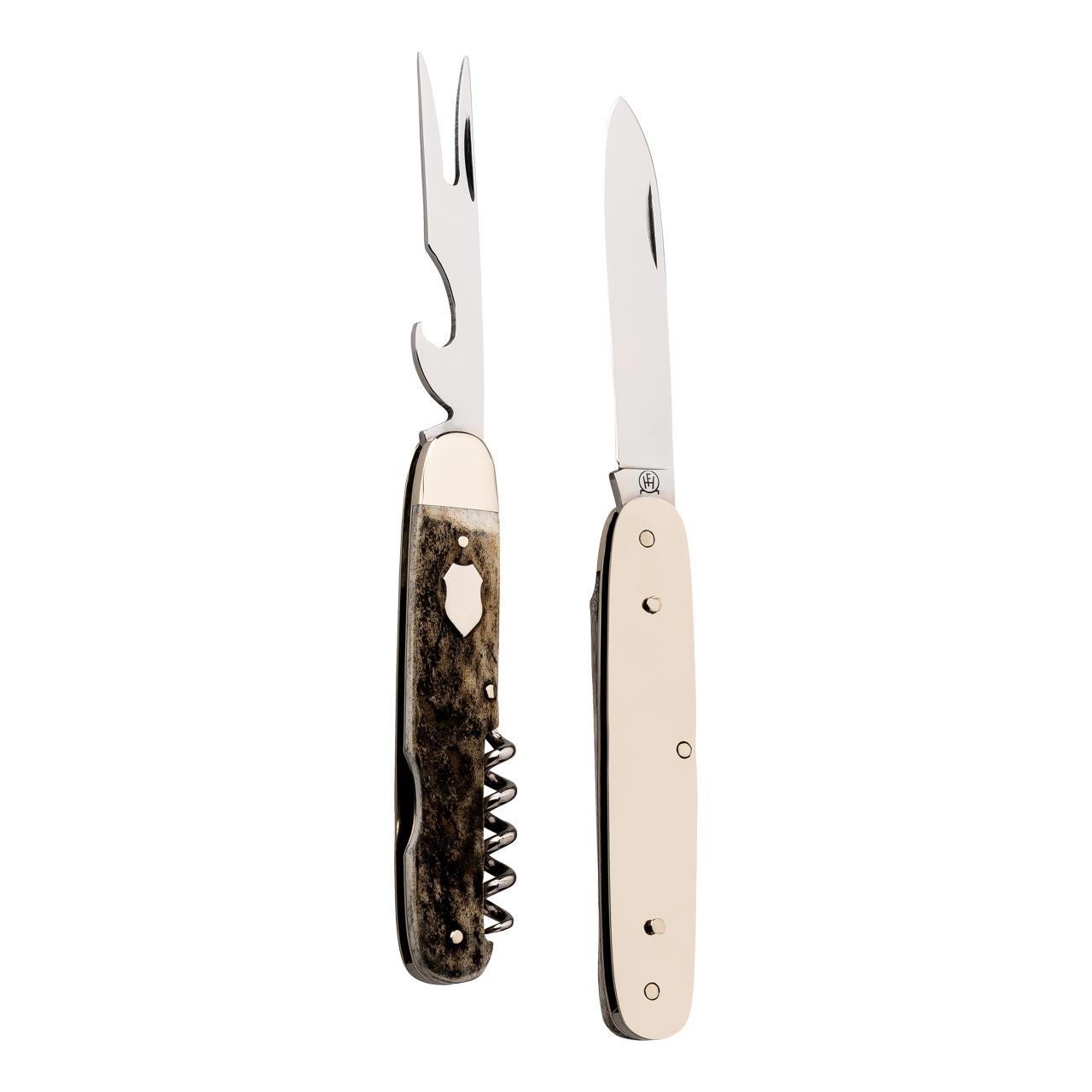 Hartkopf Solingen  Picknick Taschenmesser- Hirschhorn 3tlg.  Made in SG