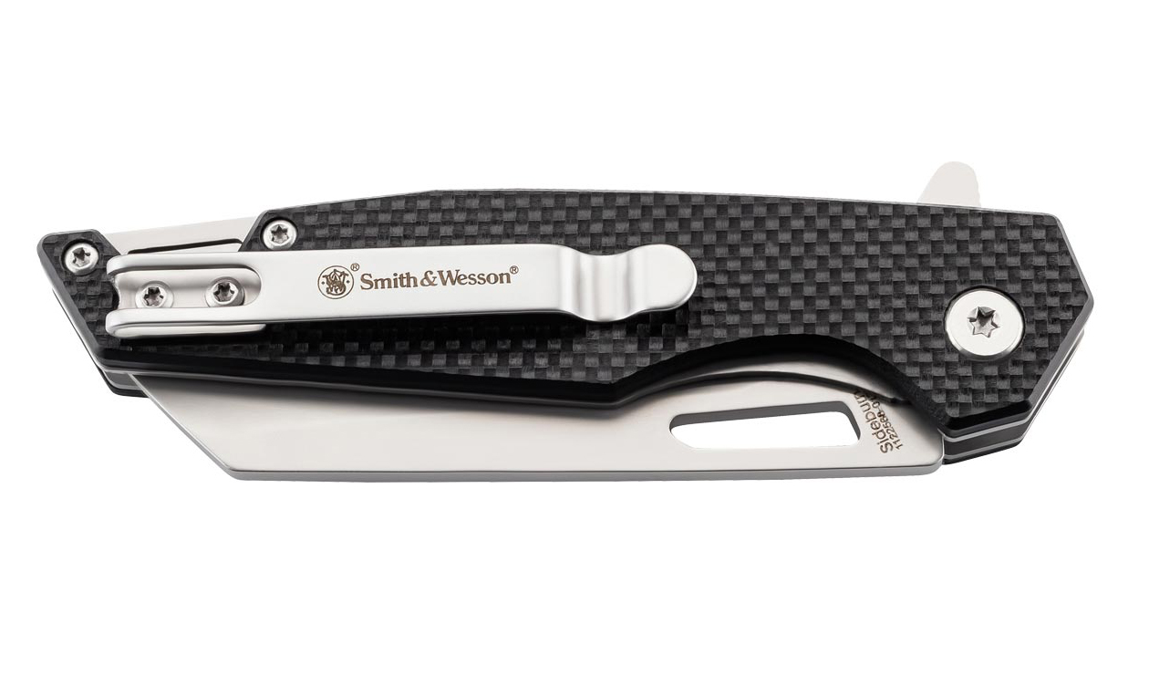 Einhandmesser, 7,7 cm , rostfreiem 8Cr13MoV Smith and Wesson SIDEBURN von Herbertz bei ISS
