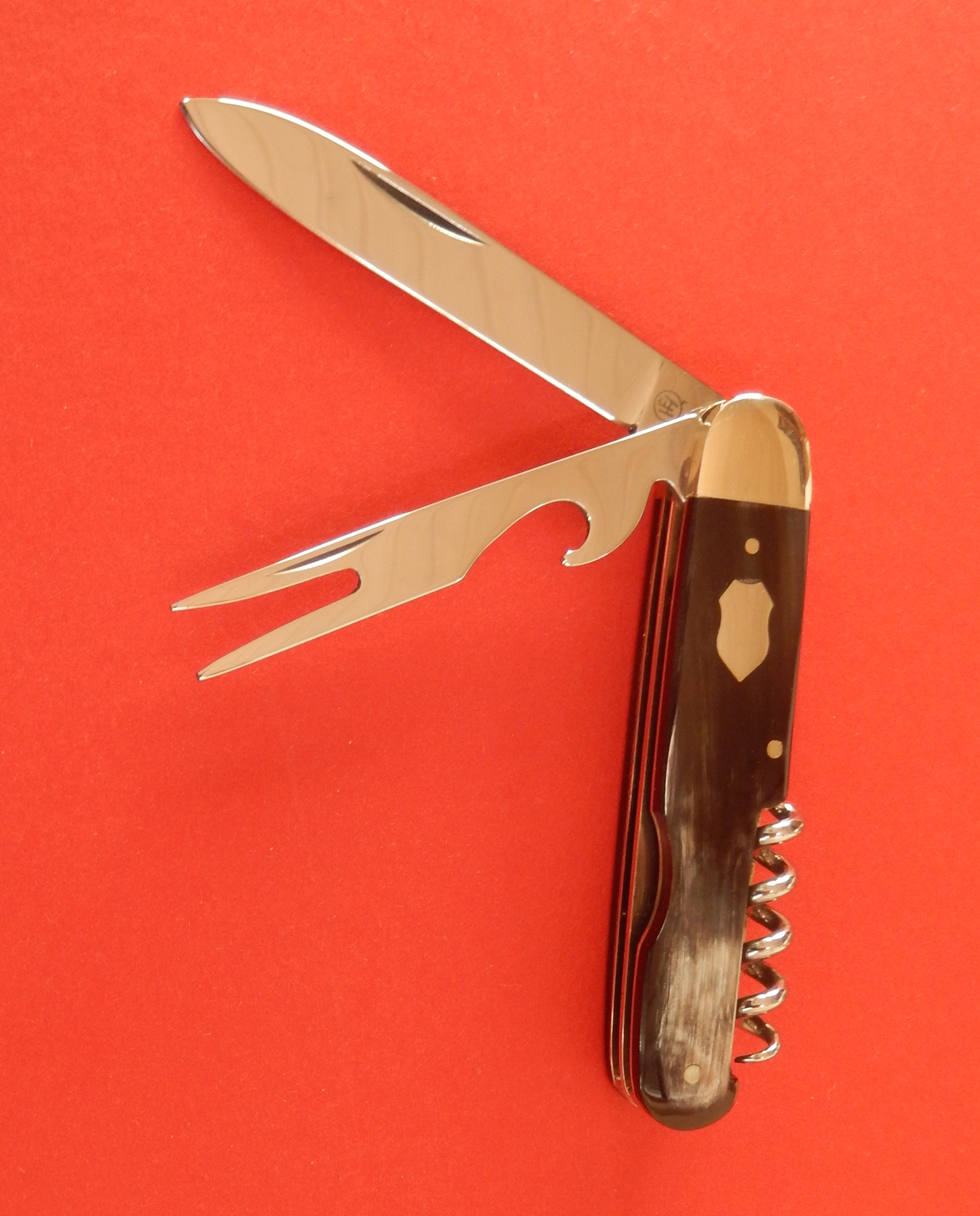 Hartkopf Solingen  Picknickmesser- Bunthorn 3 tlg.  Made in SG