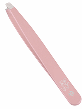 Pinzette gebogen Pink , topinox, 9 cm n
